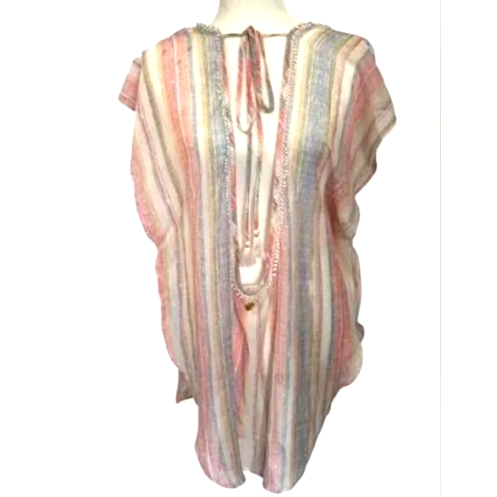 Hawaiian Tropic‎ Baja Stripe Tunic Cover-Up XL